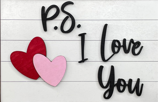 PS I love you chunky frame insert