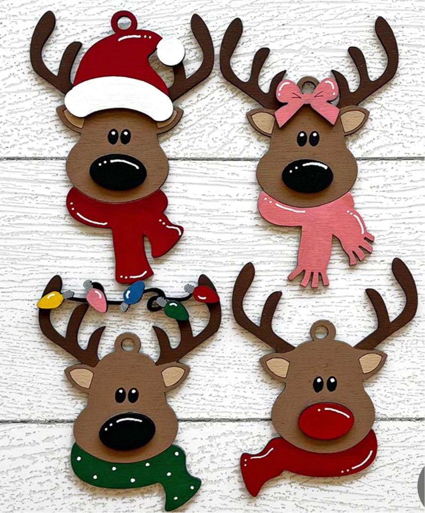 Reindeer DIY ornaments
