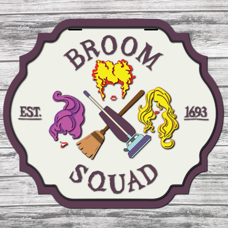 Broom Squad door hanger