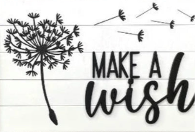 Make a wish chunky farmhouse frame insert