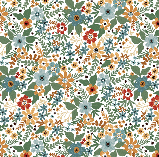 Chickens: Flocked Floral