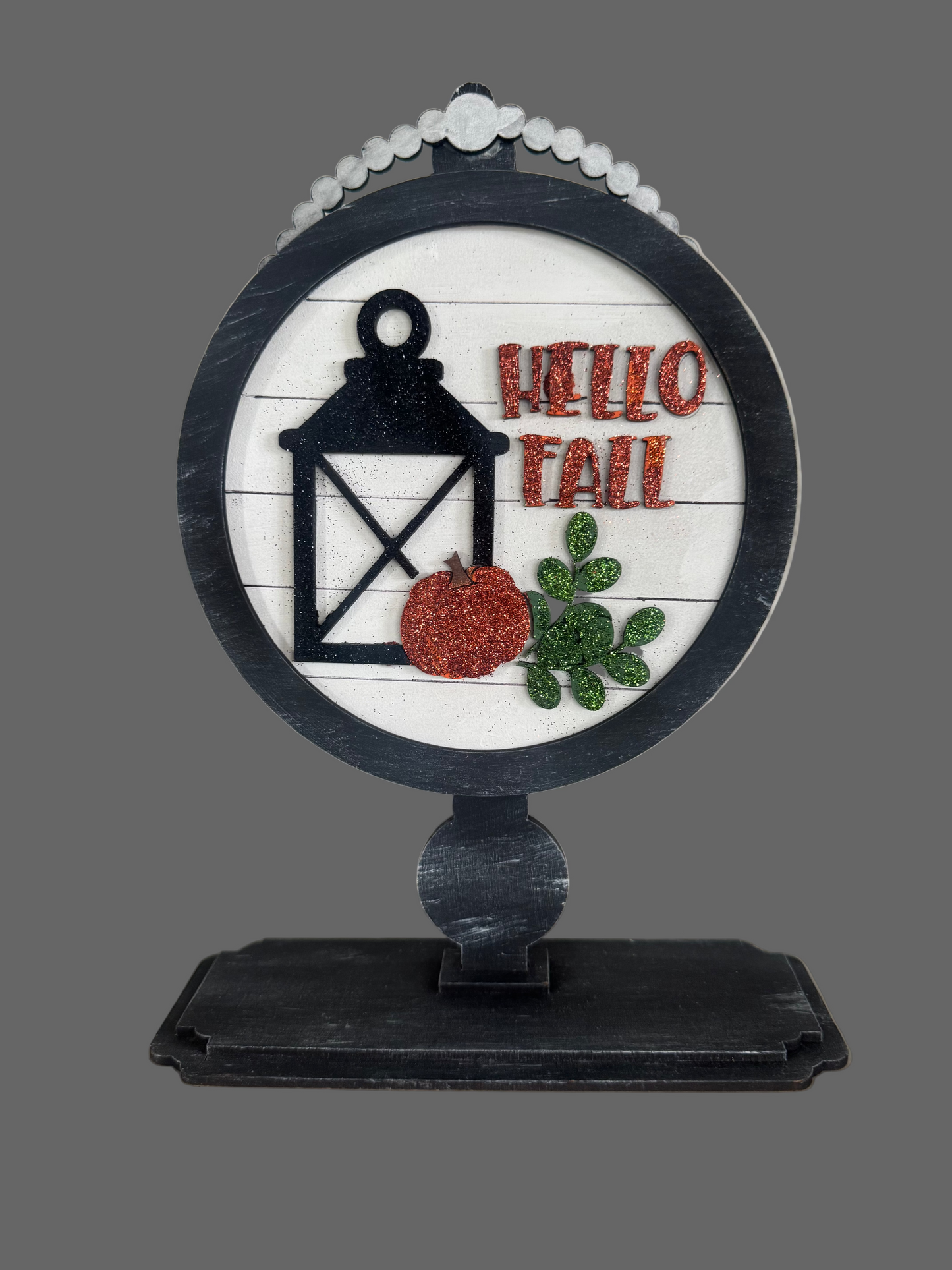 Hello Fall round table top insert