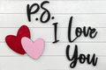 PS I love you chunky frame insert