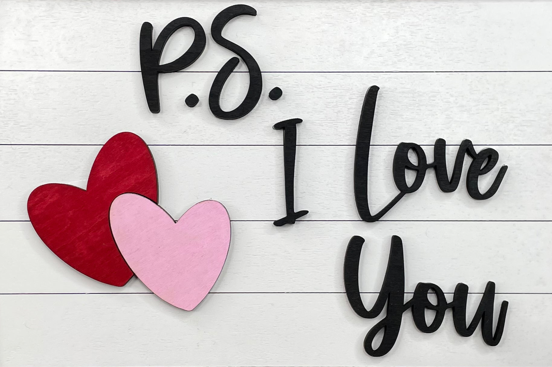 PS I love you chunky frame insert