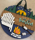 Let’s get toasted Door  Round DIY Craft
