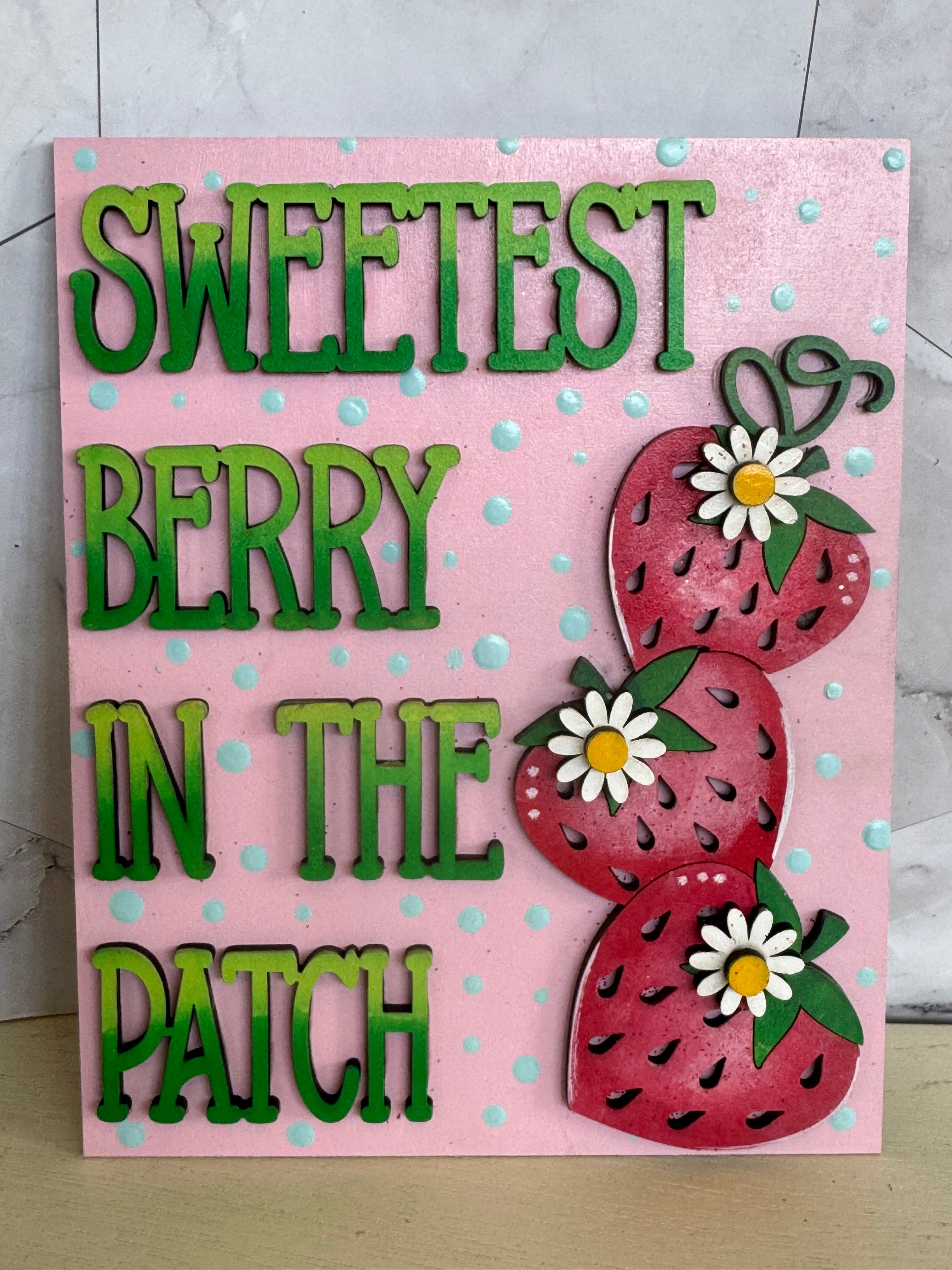 Sweetest Berry in the Patch DIY