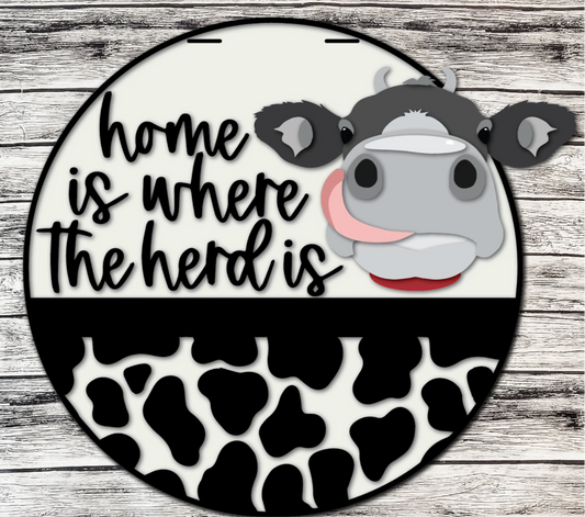 Home is Where the Herd Is Door Round
