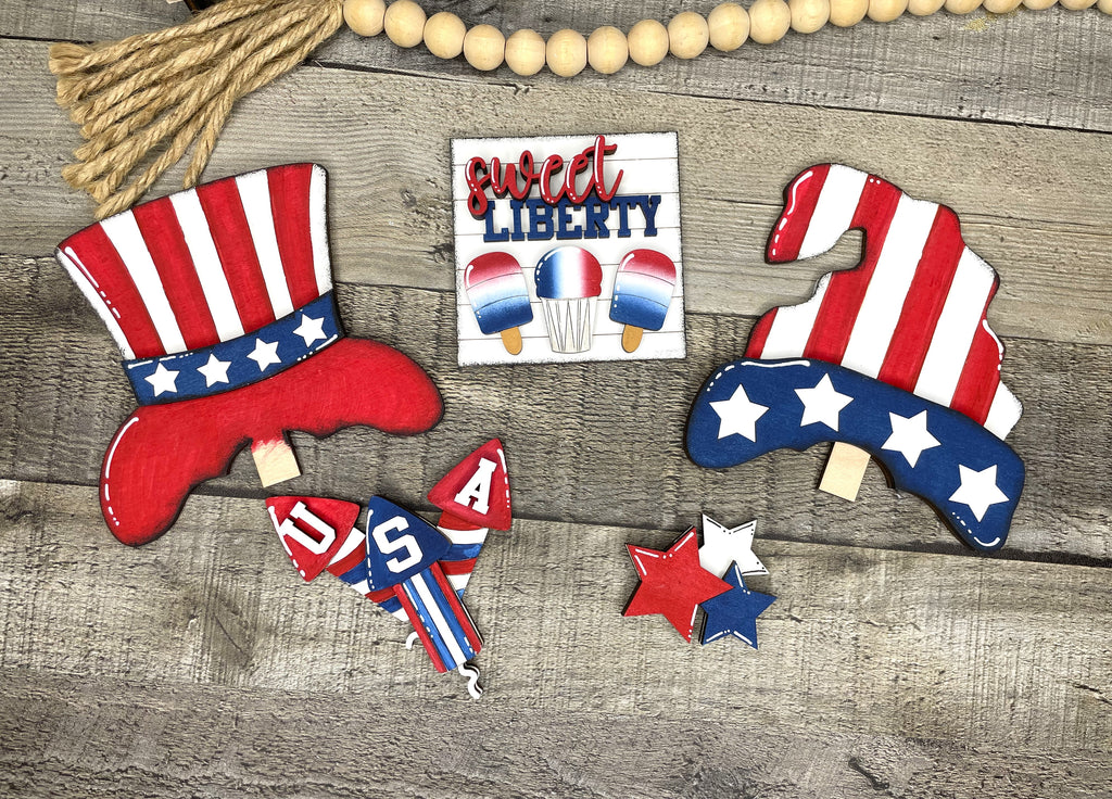4th of July Gnome Interchangeable set