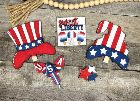 4th of July Gnome Interchangeable set