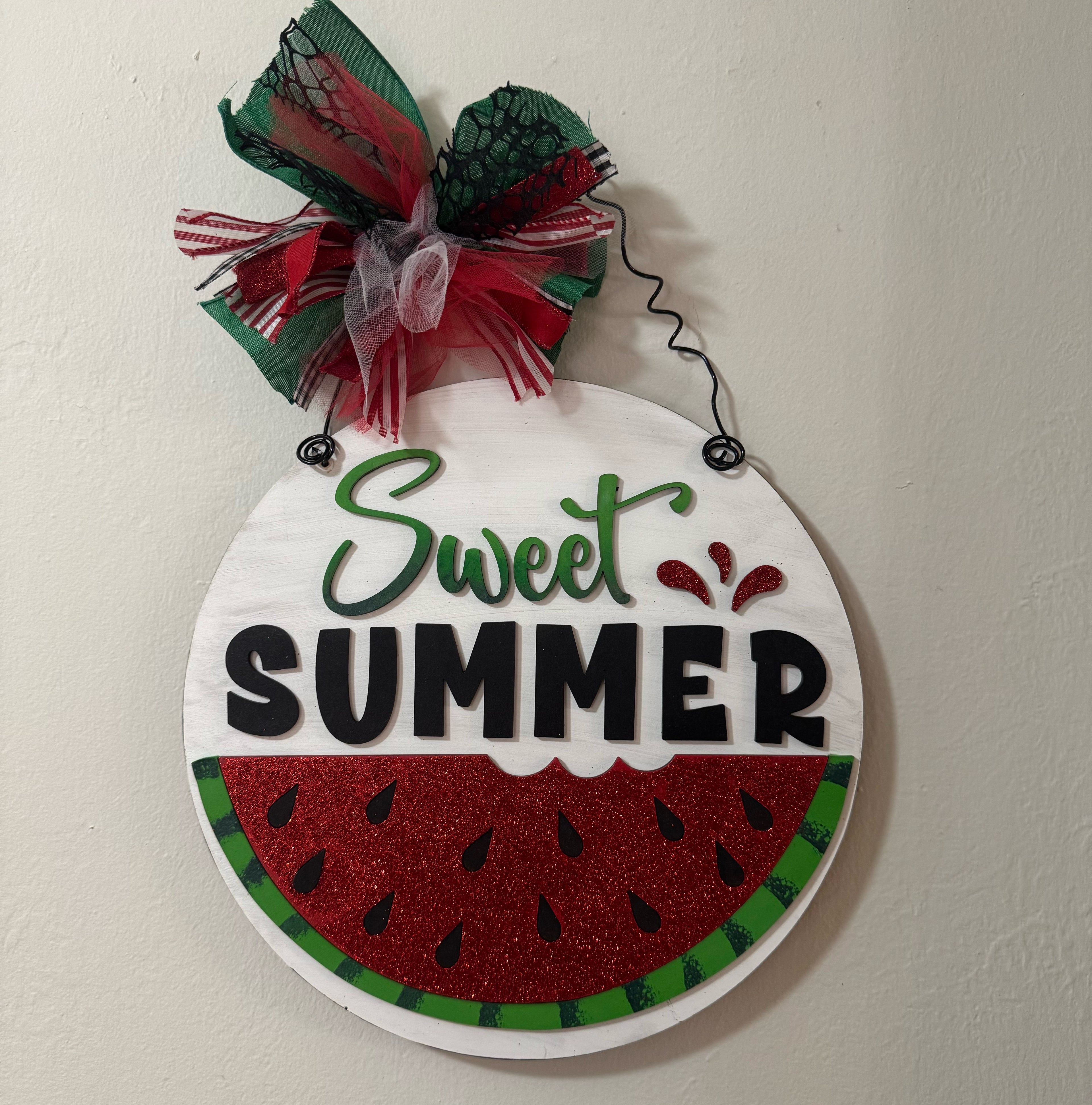 Sweet Summer Door Round 15" DIY