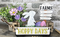 Easter Hoppy days Wagon/Raised Shelf insert kit DIY Craft