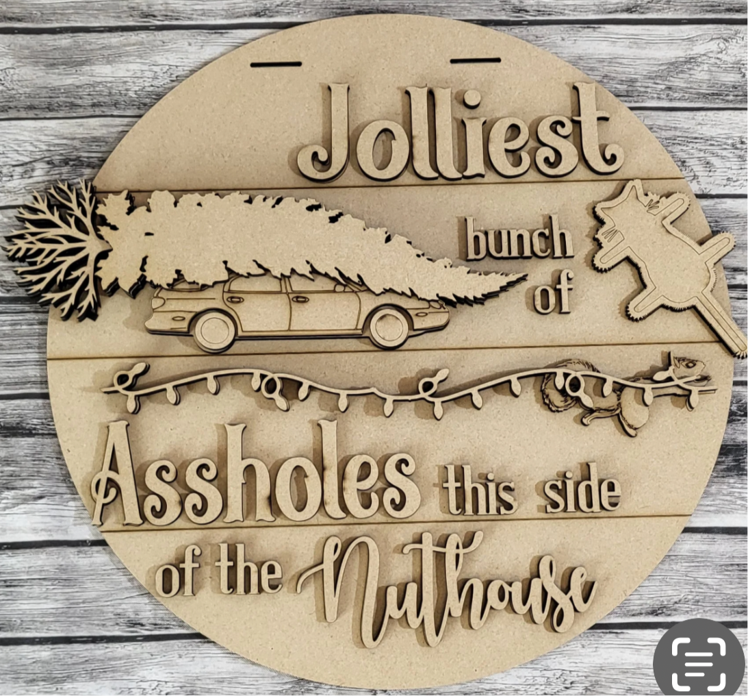 Jolliest bunch Door Round