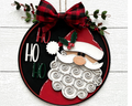 Santa Ho Ho Ho Door Round DIY Craft