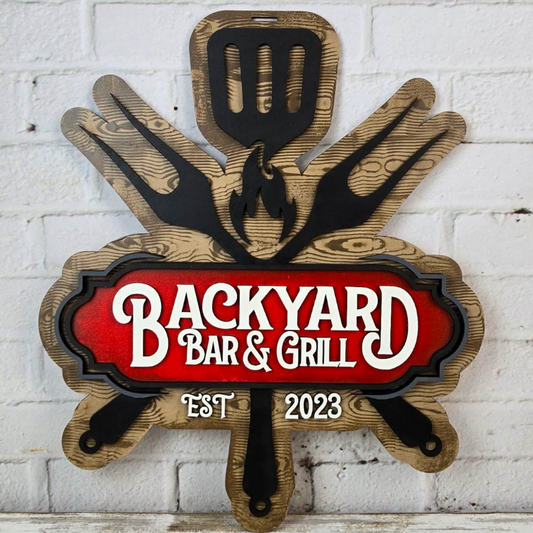 Backyard bar and grill
