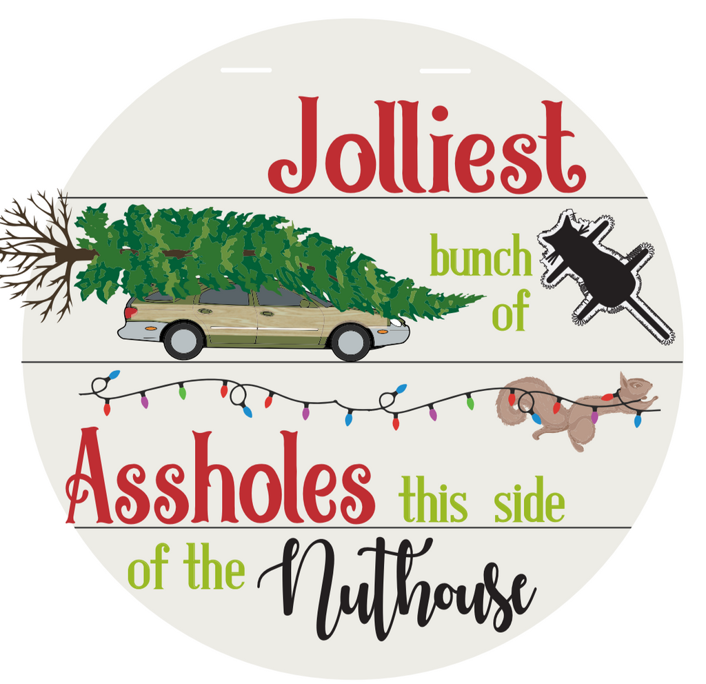 Jolliest bunch Door Round DIY Craft