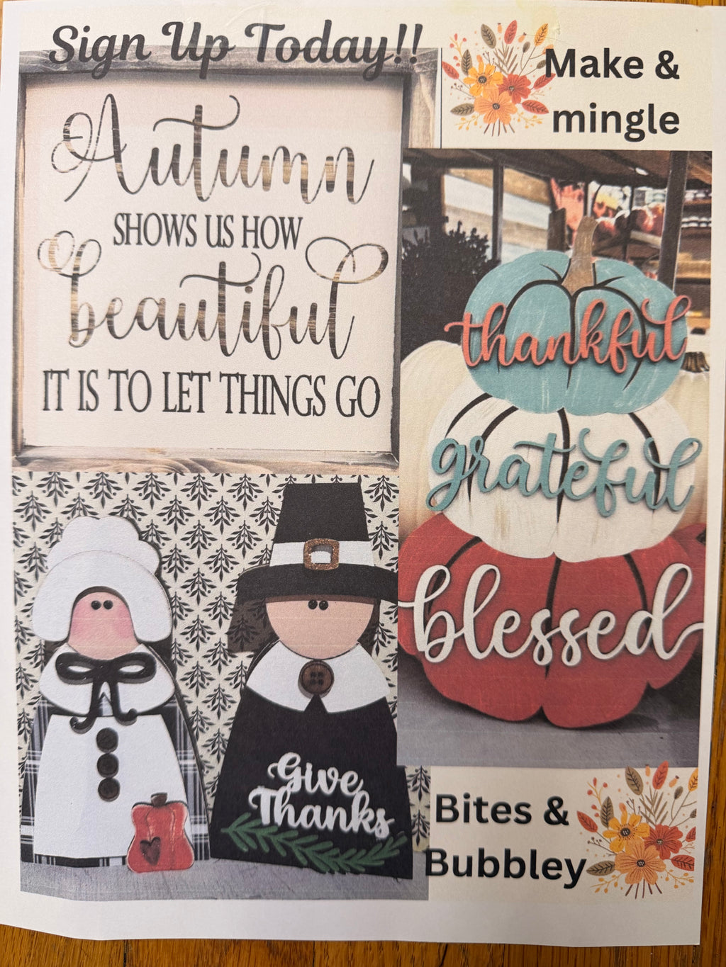 Make and Mingle DIY Craft workshop 10.17.25 Friday @6:00-8:00 pm