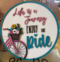 Life is a Journey Enjoy the Ride. Door Round DIY
