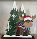Moose W/Trees Light Up DIY Kit