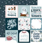 Winter fun 4 x 4 journaling cards, 12 x 12