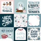 Winter fun 4 x 4 journaling cards, 12 x 12