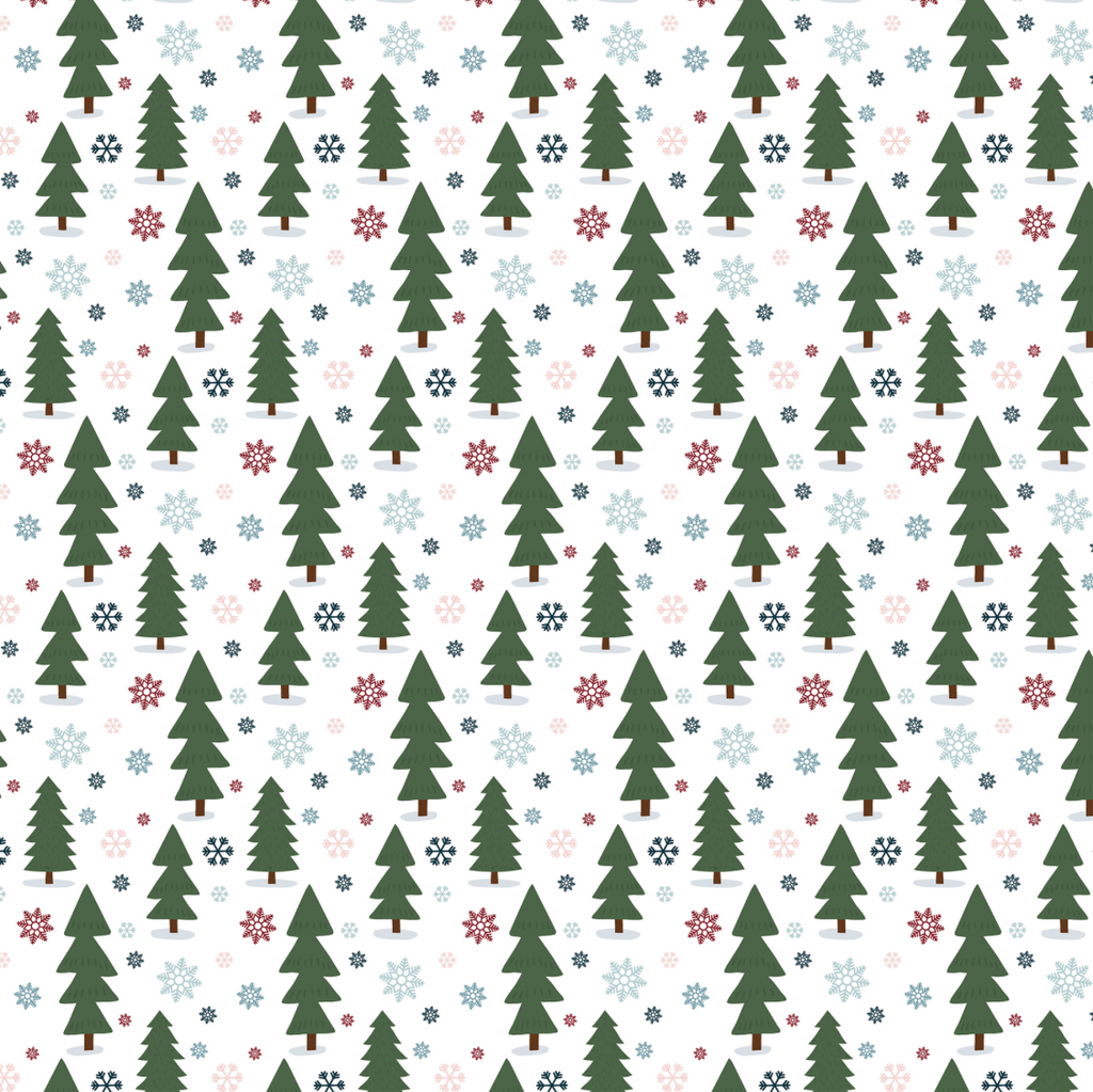 Winter Fun: Snowy Forest Trees