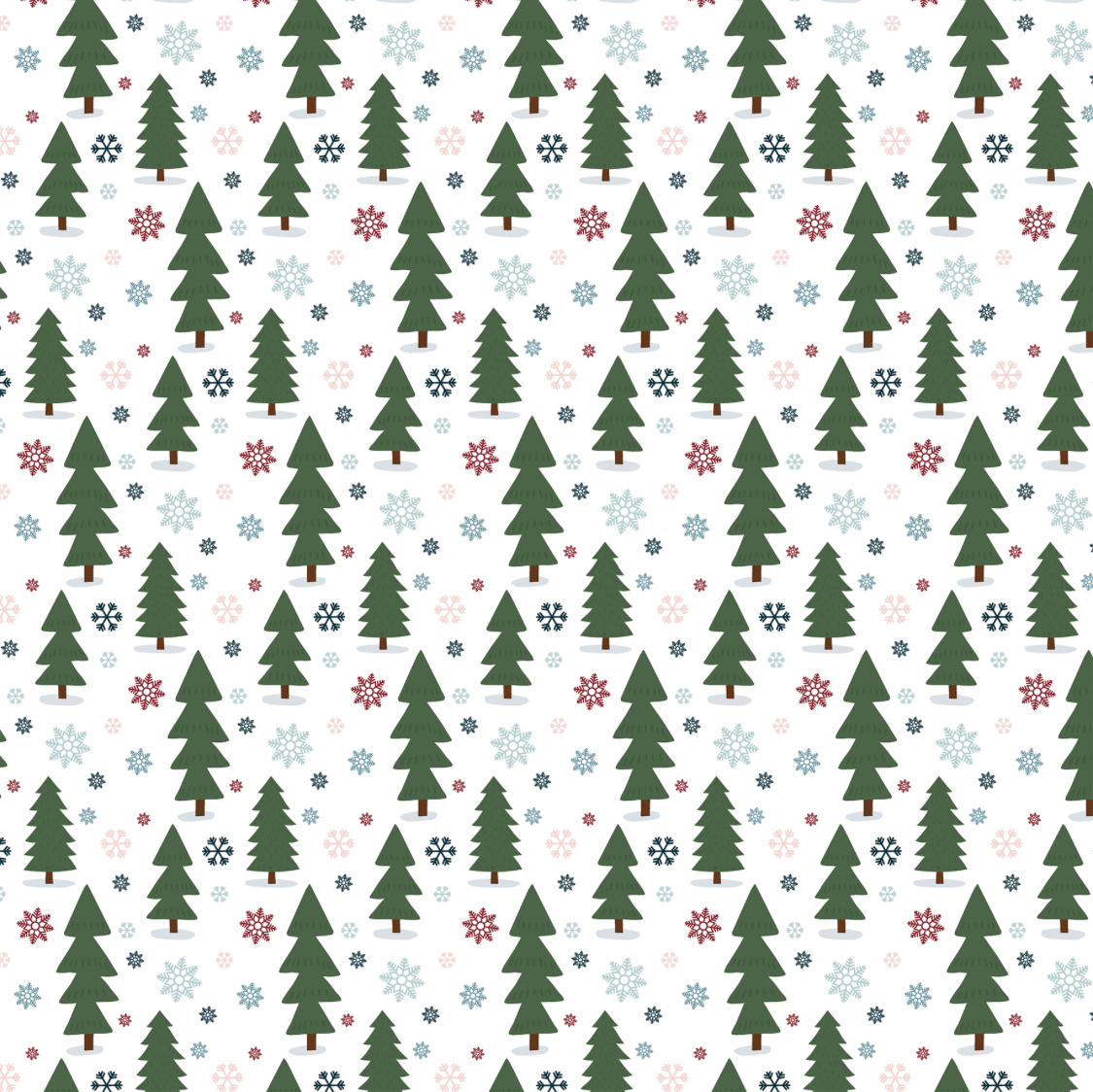Winter Fun: Snowy Forest Trees
