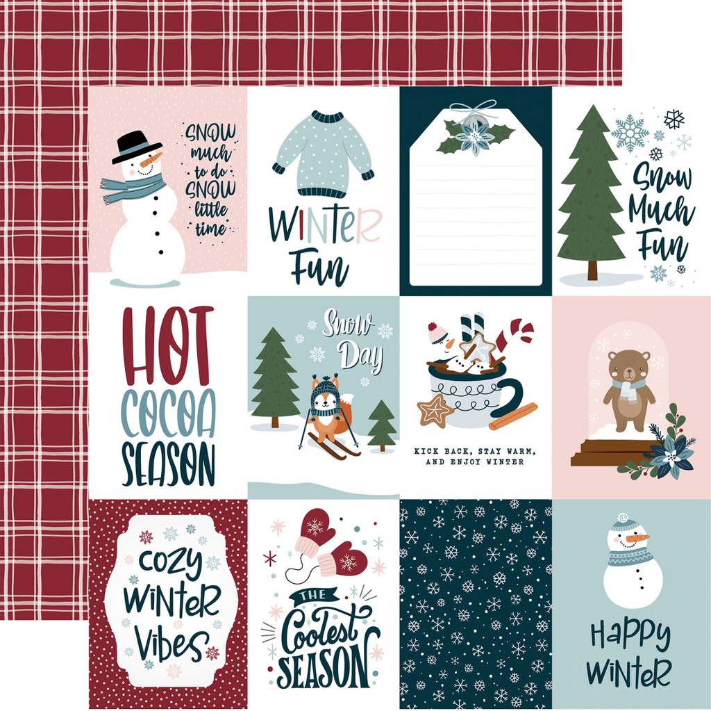 Winter Fun 3x4 journaling cards