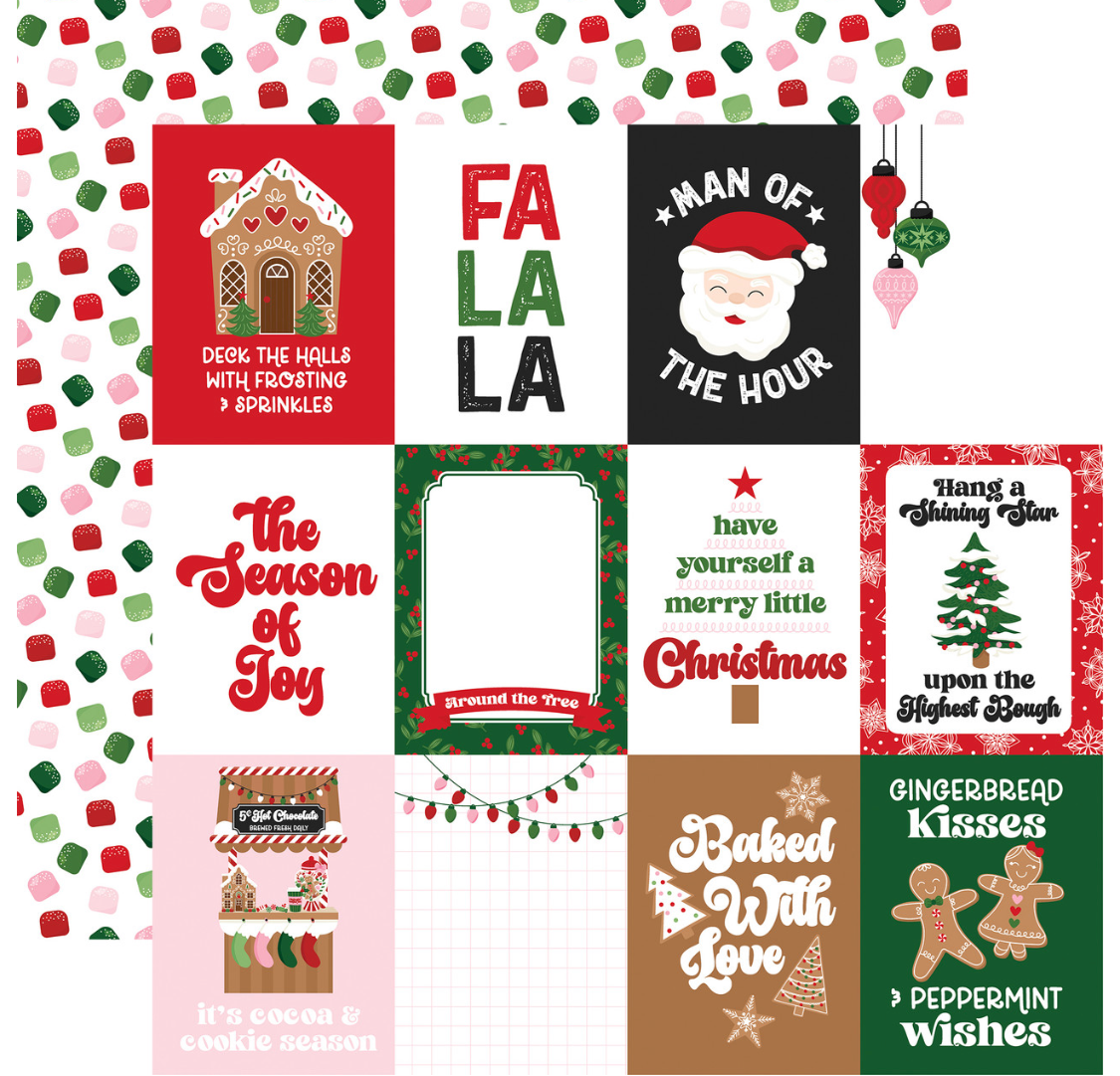 Santa's Christmas Delivery 3x4 Journaling cards