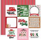 Santa's Christmas Delivery 4x4 Journaling cards