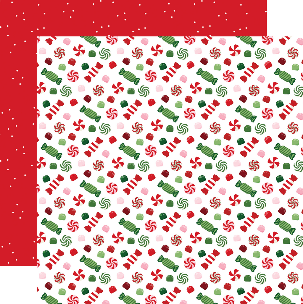 Santa's Christmas Delivery Sweet as Sugar Candies 12x12 paper