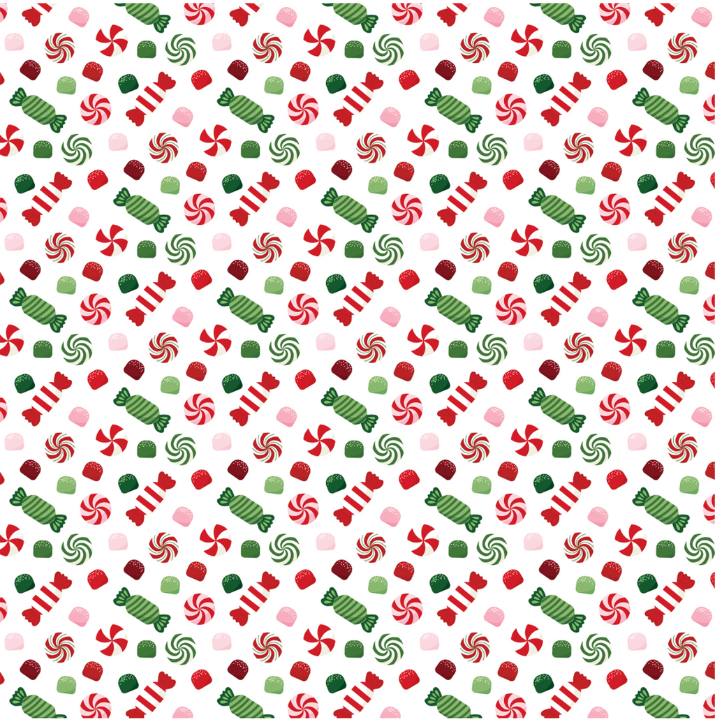 Santa's Christmas Delivery Sweet as Sugar Candies 12x12 paper
