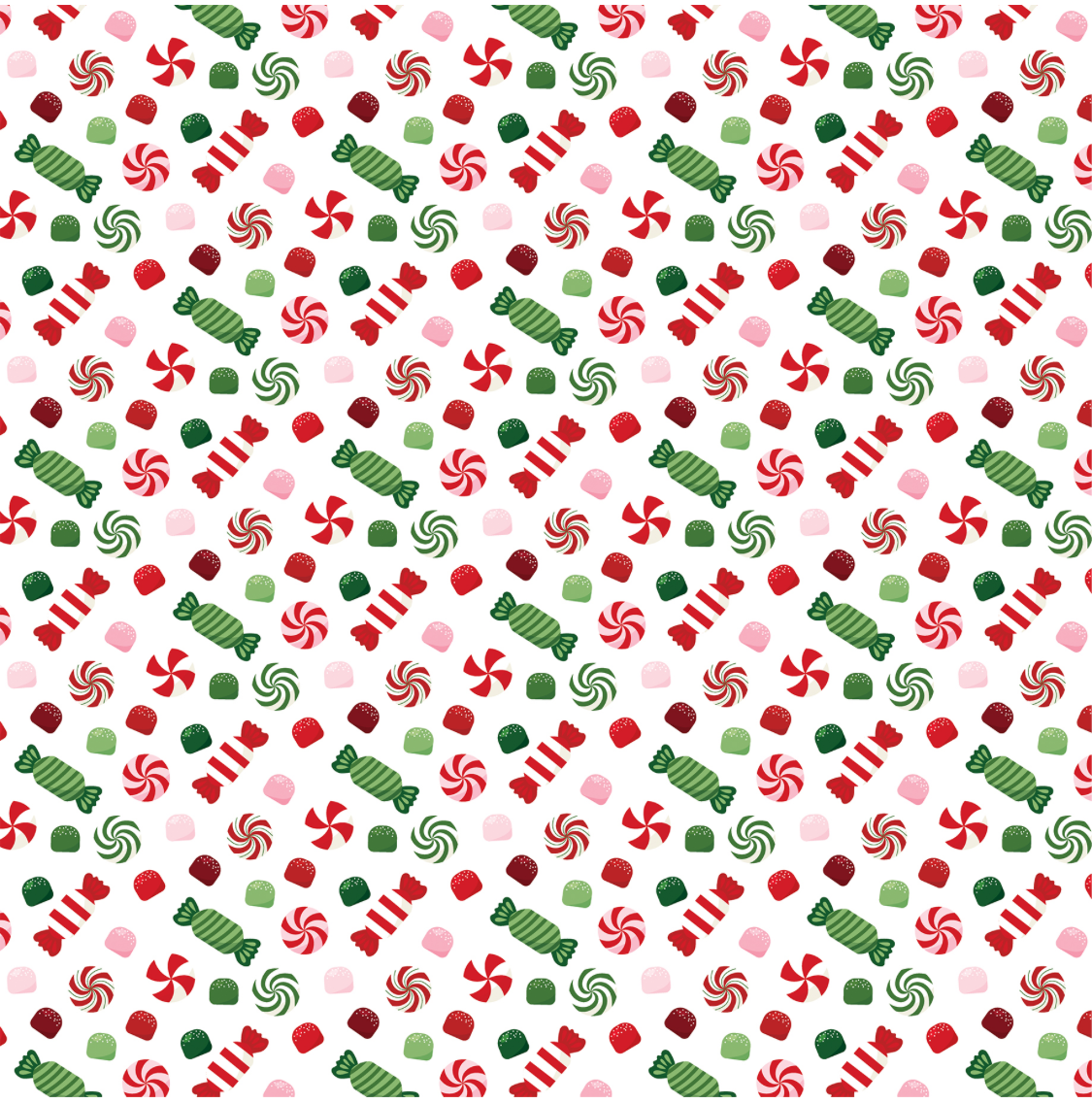 Santa's Christmas Delivery Sweet as Sugar Candies 12x12 paper