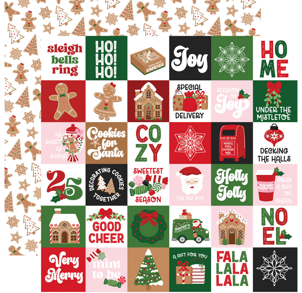 Santa's Christmas Delivery 2x2 Journaling Cards 12x12 paper