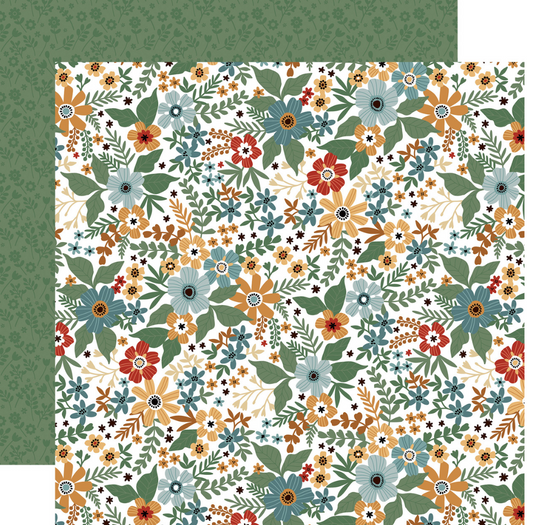 Chickens: Flocked Floral