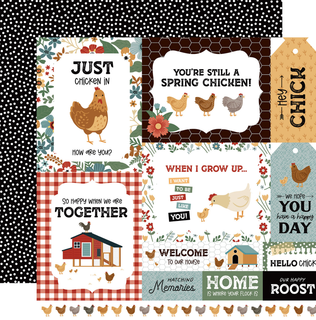 Chickens:Multi Journaling Cards