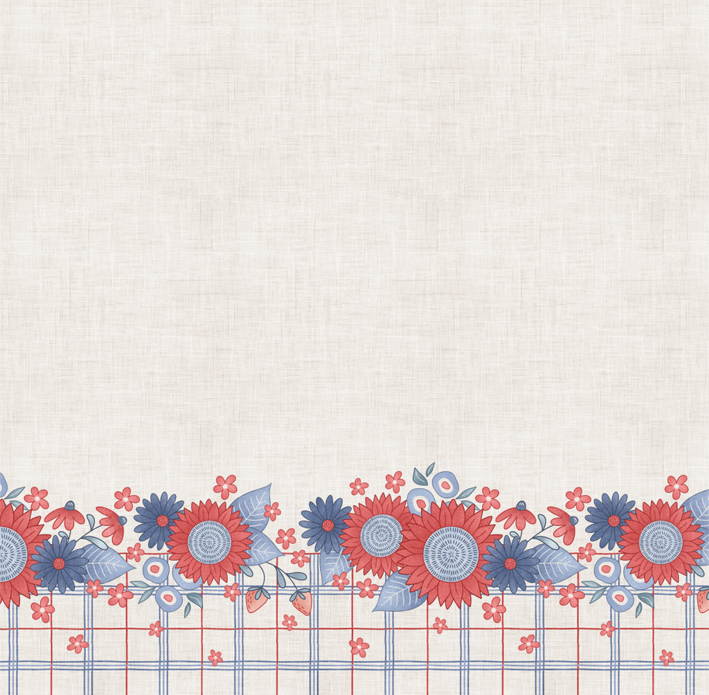Yankee doodle American made flowers 12 x 12
