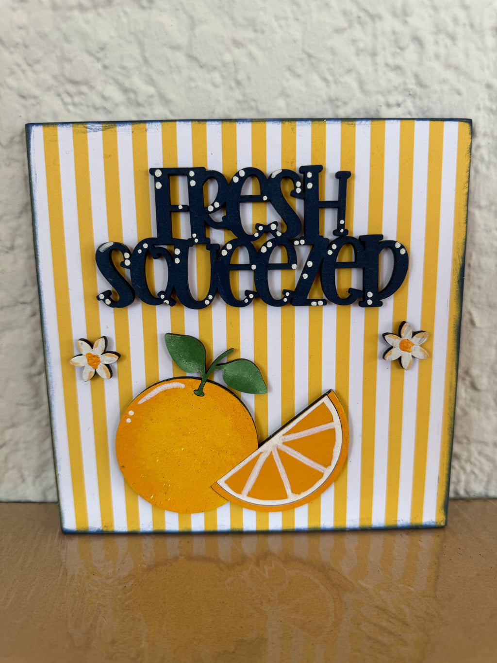 Square insert 6" Fresh Squeezed DIY Craft