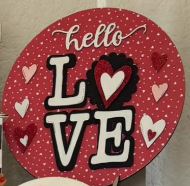Hello Love Door Round