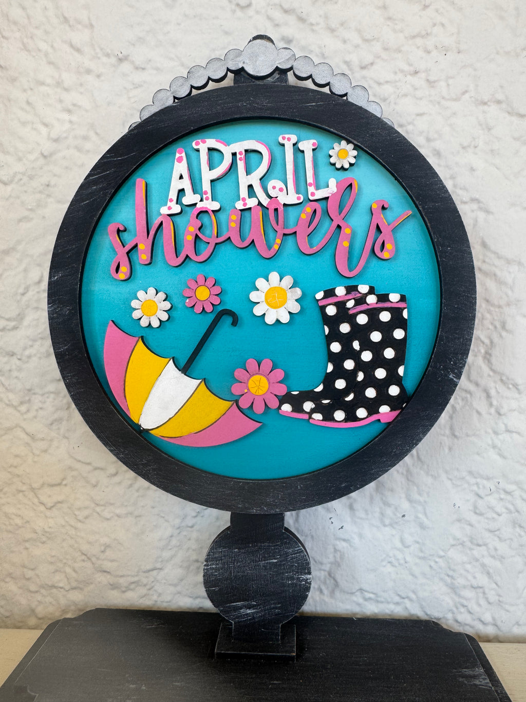April Showers 6" Round Insert DIY