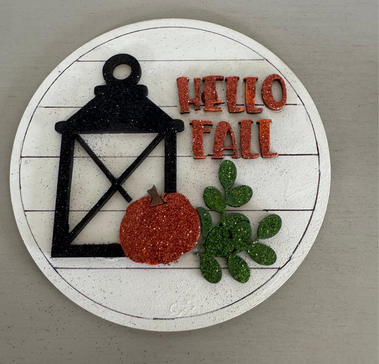 Hello Fall round table top insert