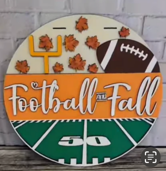 Football and Fall DIY Door Round Kit