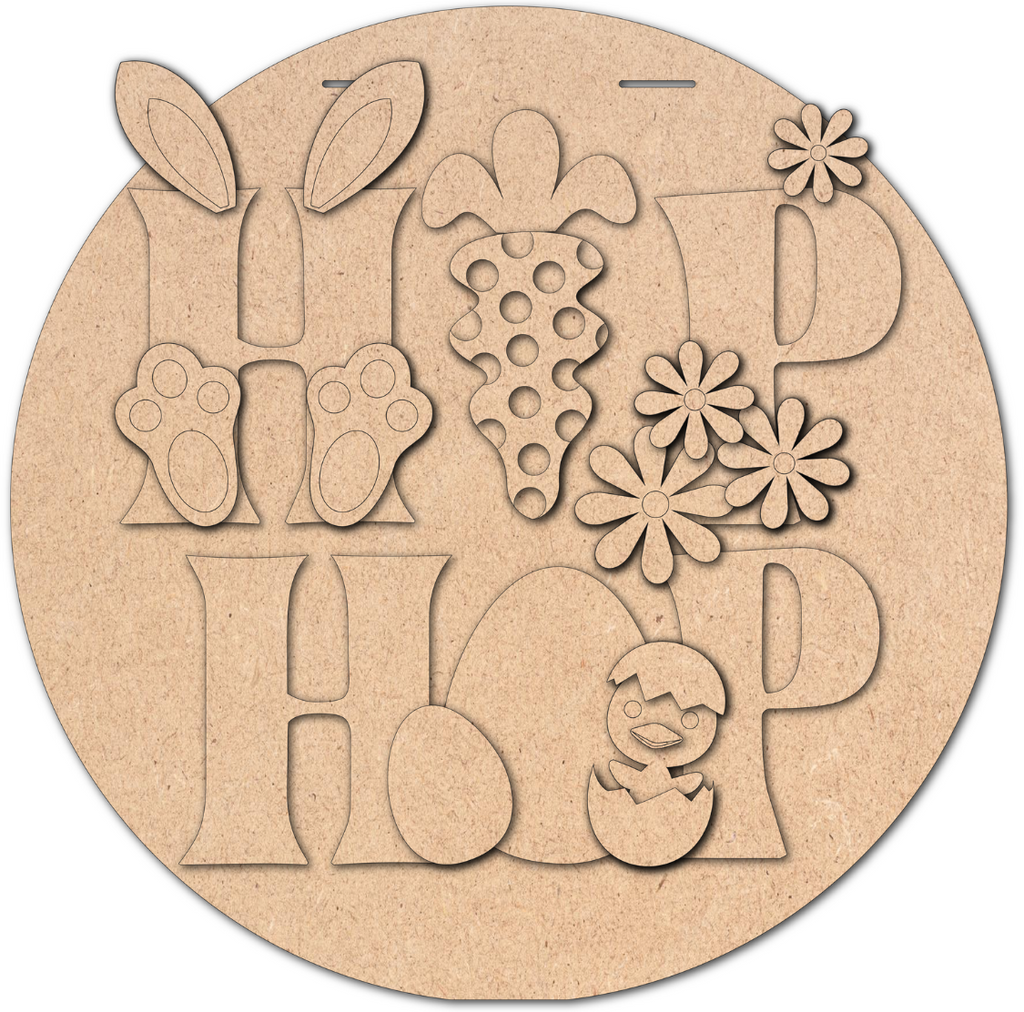 Hip Hop Easter Door Round DIY KIT