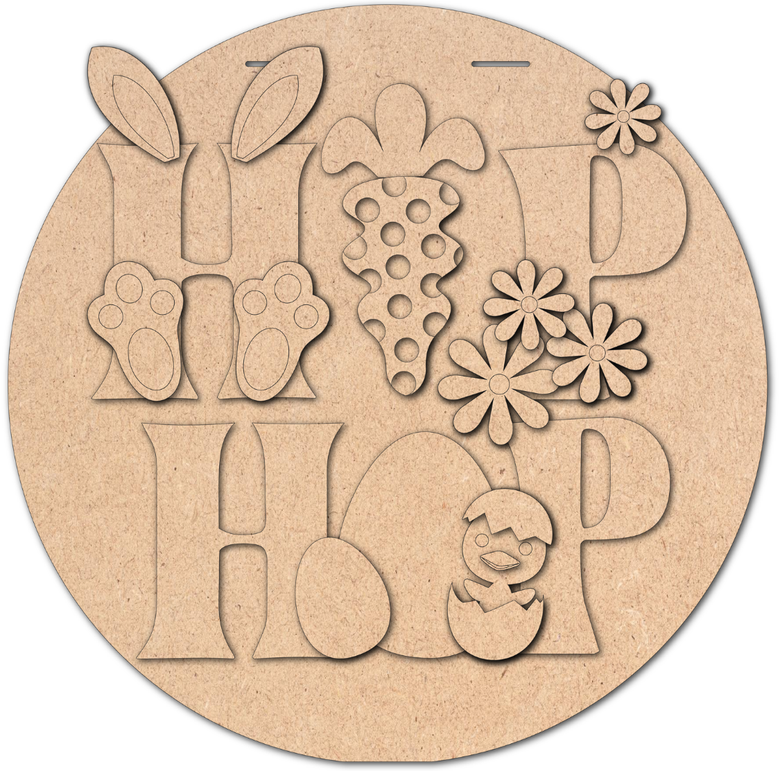 Hip Hop Easter Door Round