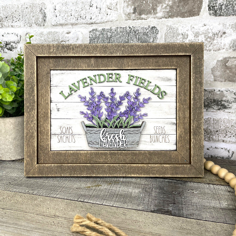 LAVENDER FIELDS CHUNKY FRAME INSERT