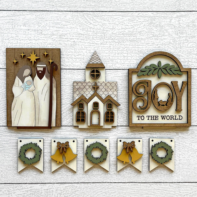 set of Christmas decor