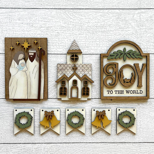 set of Christmas decor