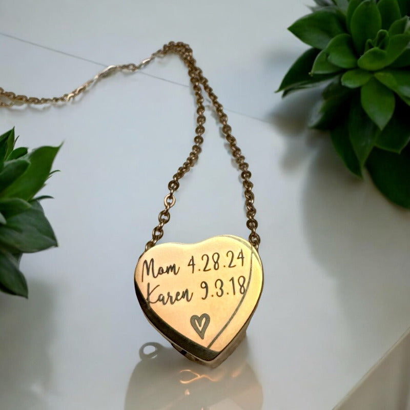 Necklace Urn Heart Shape