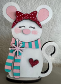 Woodland Friends  Mouse with scarf DIY Craft