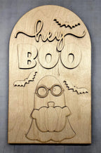 Hey Boo Halloween insert (insert only) for Arch frame interchangeable shelf sitter DIY craft kit
