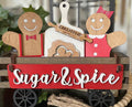 Sugar & Spice Gingerbread Wagon/Raised Shelf insert kit DIY Craft